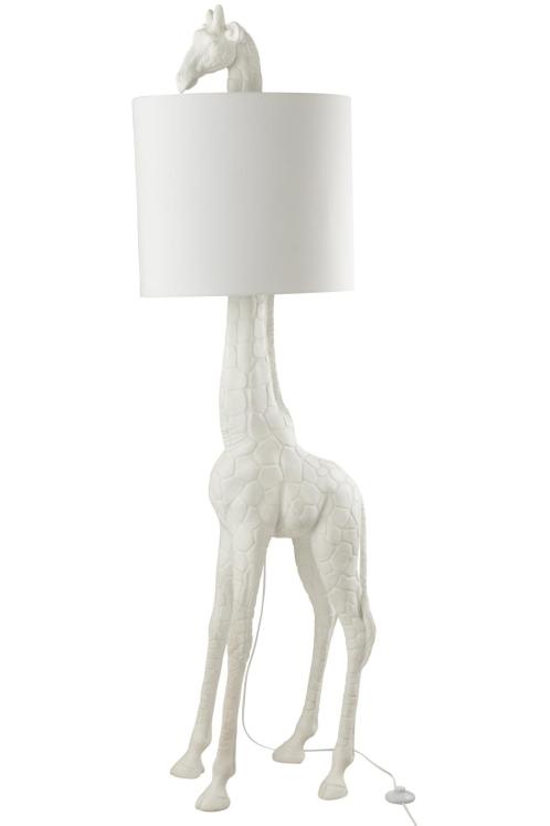 Esprit d'autrefois revendeur Jline by Jolipa  à Orléans, vous propose Lampe statue Girafe Blanche