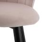 CHAISE COROLLE AUDREY VELOURS GRIS