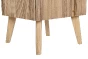 Chevet 3 tiroirs en bois sculpté naturel Pauline