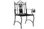 Esprit d'autrefois boutique de décoration à Orléans, vous propose l'Ensemble de 2 fauteuils en métal  noir  Calandra