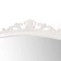 Grand Miroir patine blanche antique avec moulures Heritage