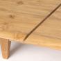 Longue table basse rectangle en teck DUNE