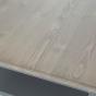 Table basse carrée en bois bicolore grise